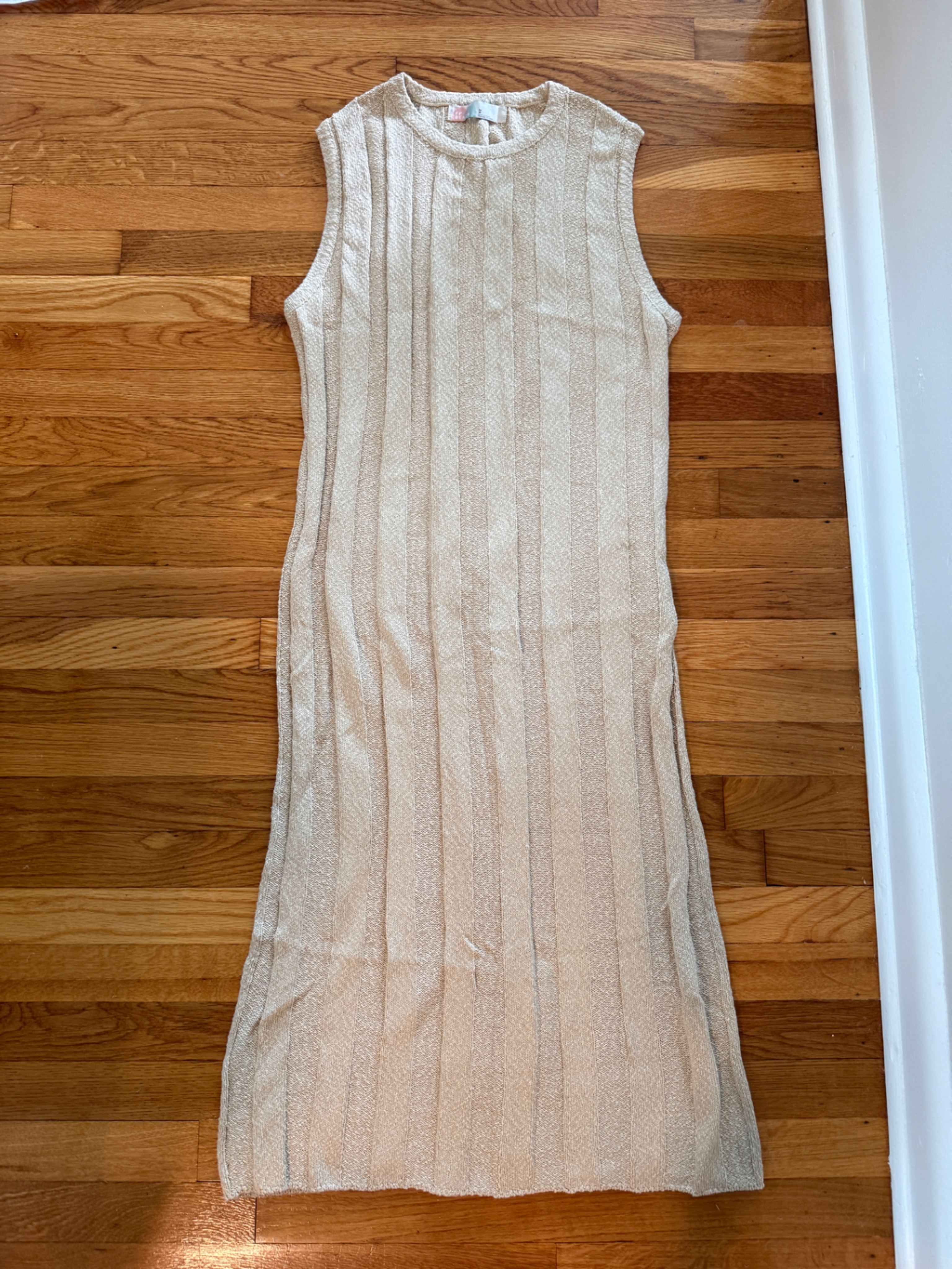 Free People Sleeveless Midi Sweater Dress In Cream